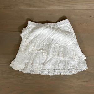 Loveshackfancy white skirt